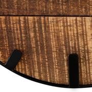 Wandklok hout ø 30 cm woonkamerklok modern rond gemaakt van hout vintage stil gemaakt van mangohout