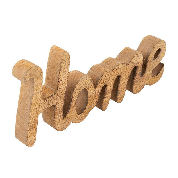 Houten figuurbelettering Home B28x12cm Masterbox 24 stuks decoratieve letters massief mangohout